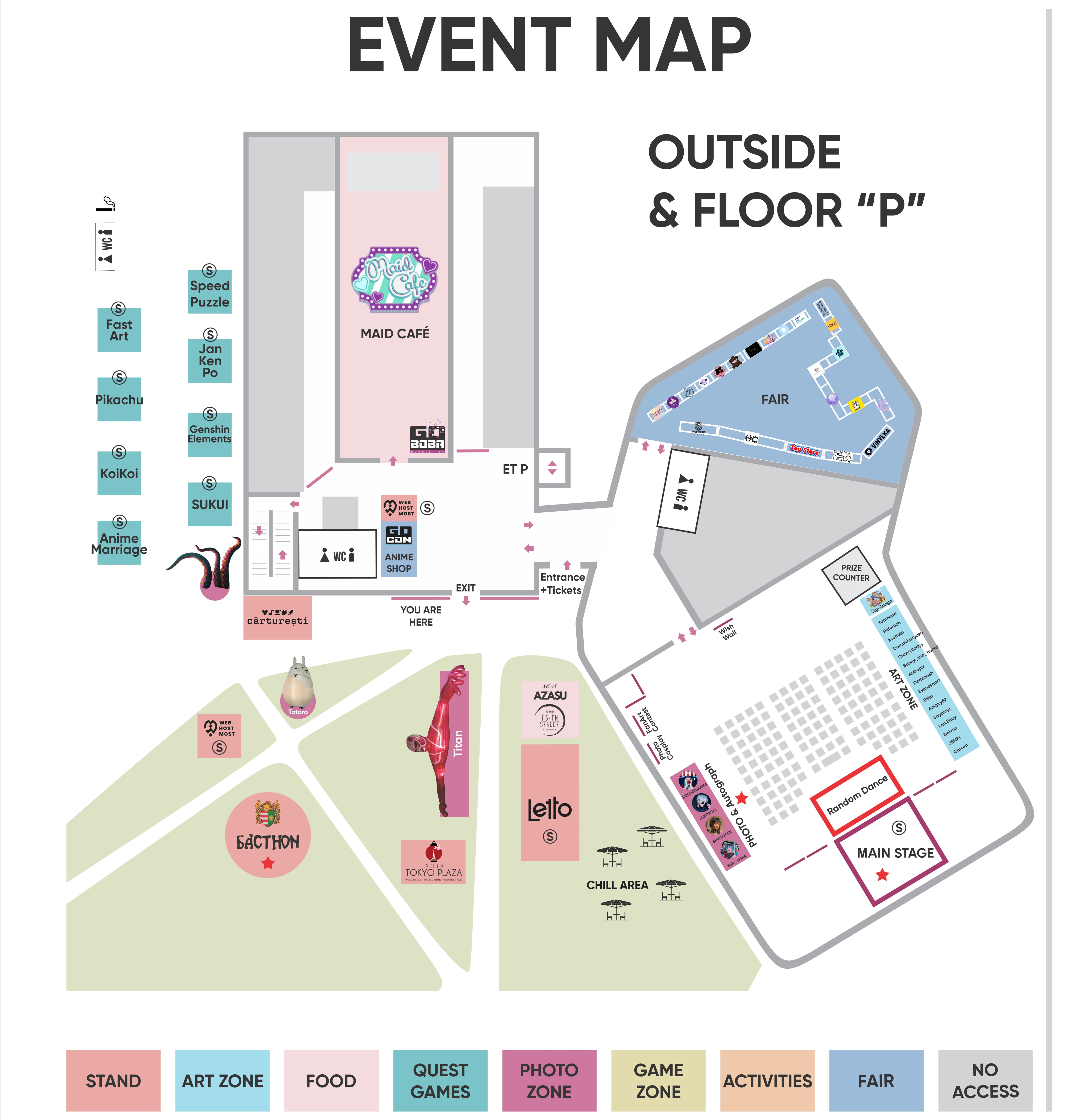 Convention map - first floor